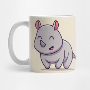 Cute Rhino Smiling Mug